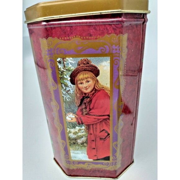 Vintage 1960’s Christmas “Victorian Memories” Octagon shaped - Picture 4 of 11